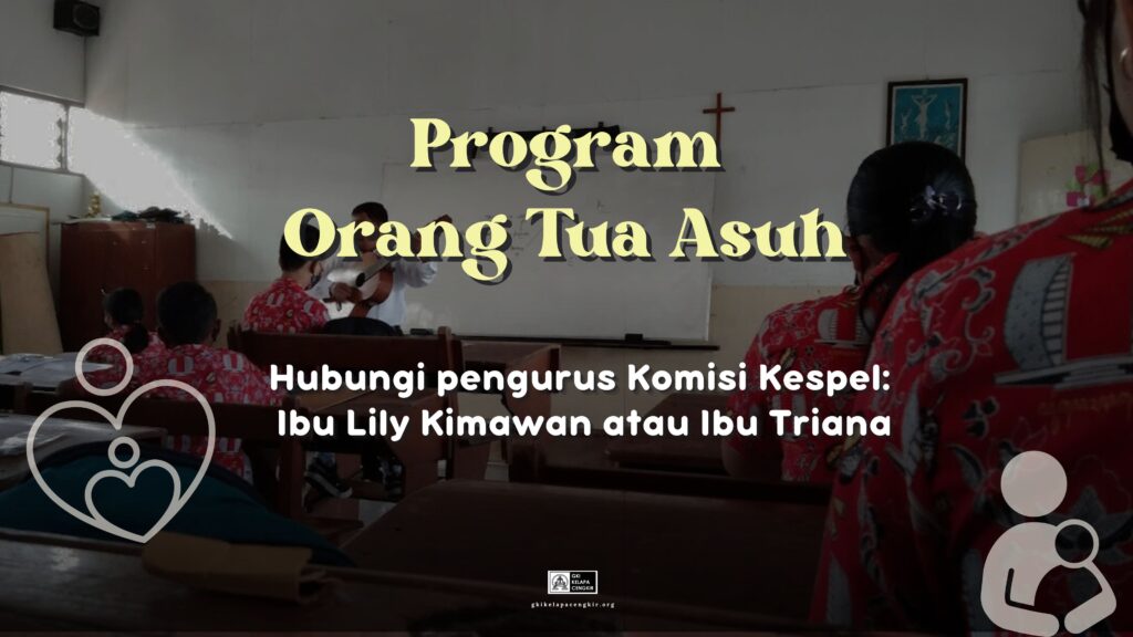 Yuk wujudkan kesaksian dan pelayananmu dengan berpartisipasi pada program tim Kespel GKI Kelapa Cengkir berikut ini!