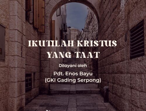 Selamat melaksanakan ibadah minggu di GKI Kelapa Cengkir. Untuk membantu Anda, berikut Liturgi Minggu Prapaskah VI 13 April 2025