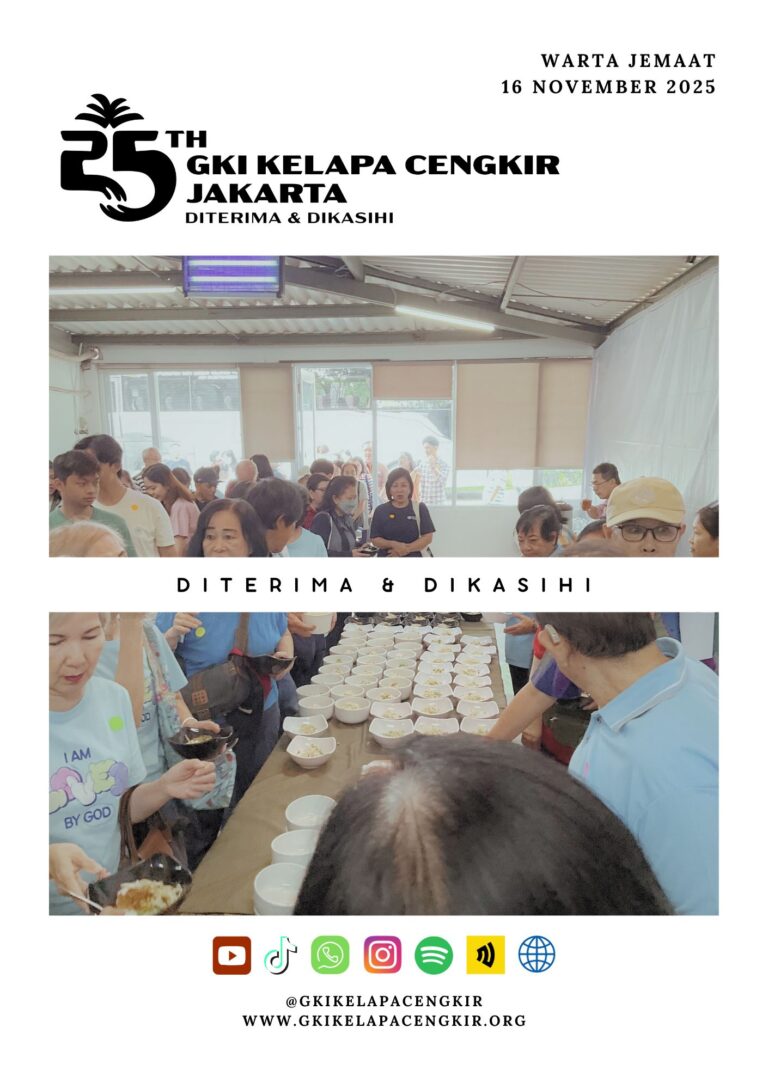 Warta Jemaat GKI Kelapa Cengkir – 16 November 2025