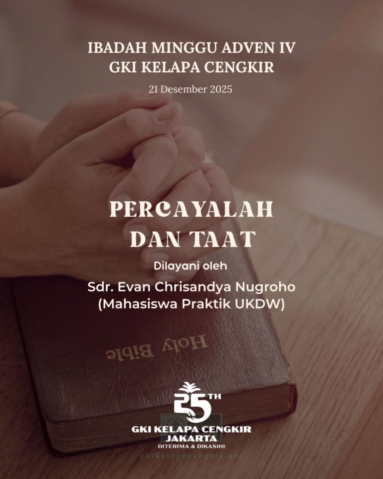 Liturgi Minggu 21 Desember 2025