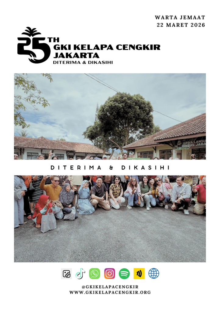 Warta Jemaat GKI Kelapa Cengkir – 22 Maret 2026