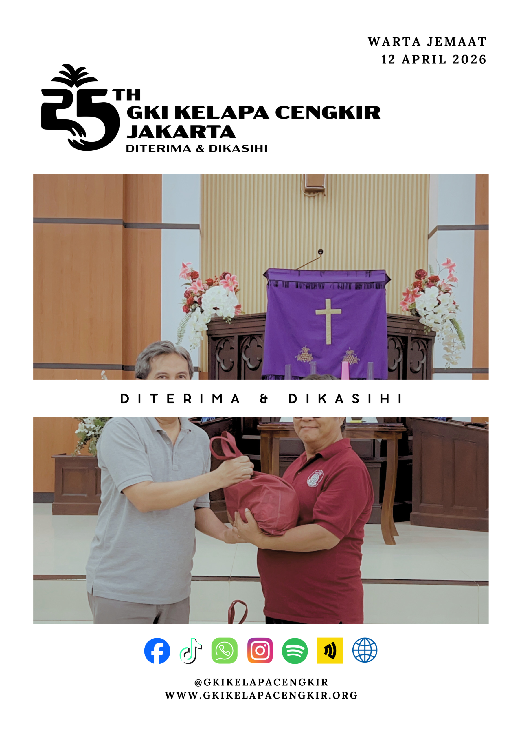 Warta Jemaat GKI Kelapa Cengkir – 12 April 2026