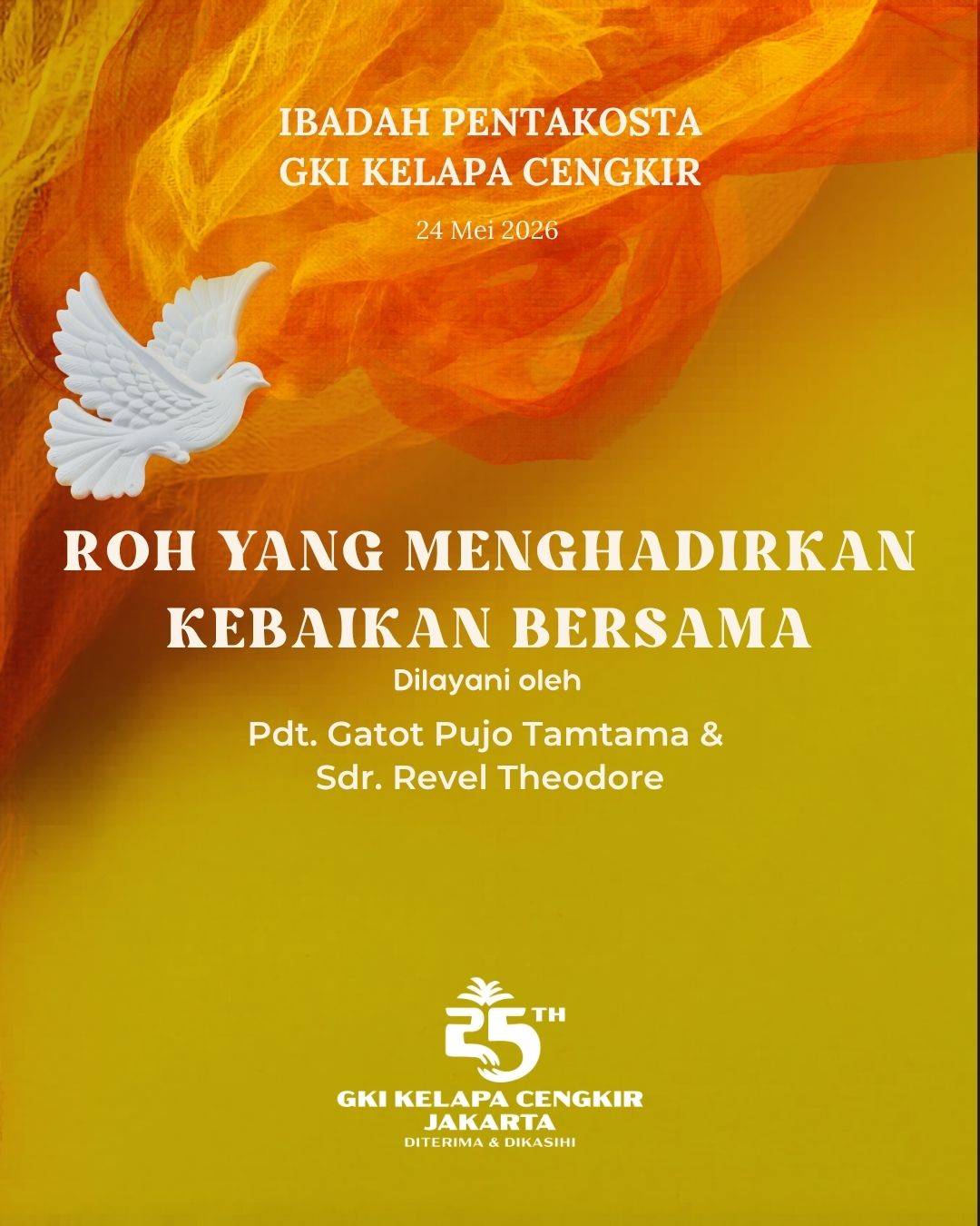 Liturgi Minggu Paskah Pentakosta 24 Mei 2026