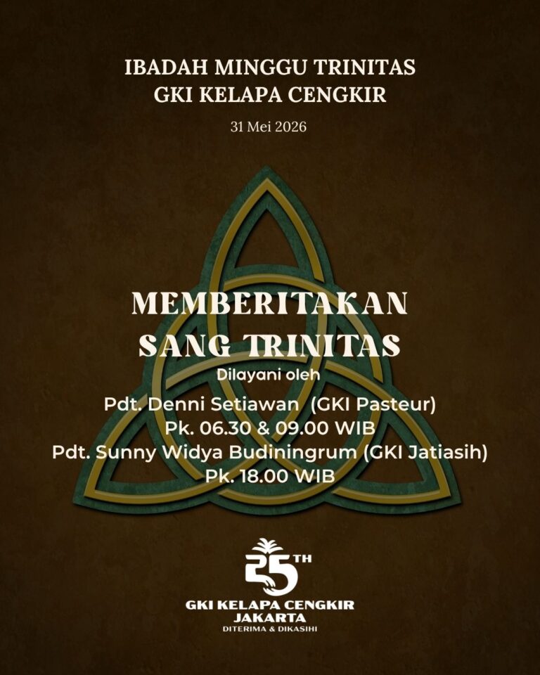 Liturgi Minggu Trinitas 31 Mei 2026