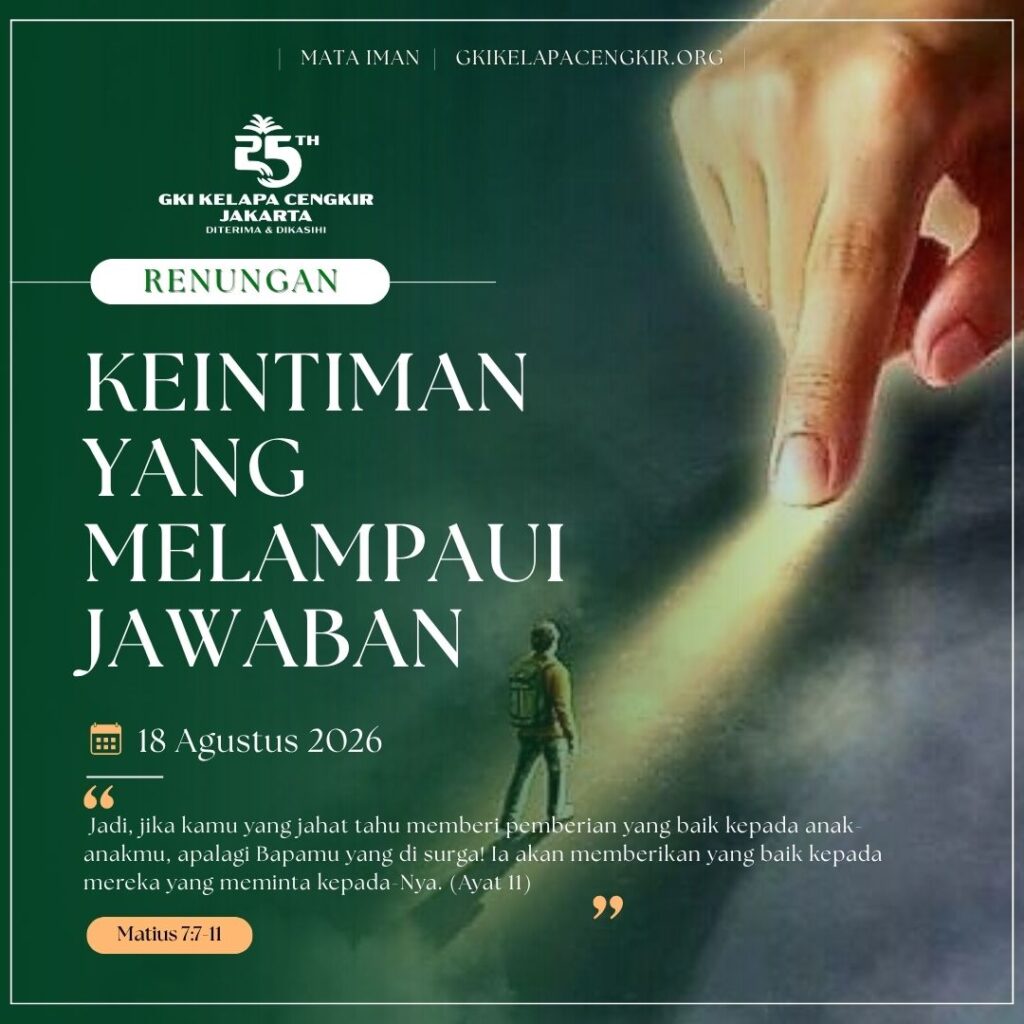 Mata Iman #2322: Keintiman yang Melampaui Jawaban