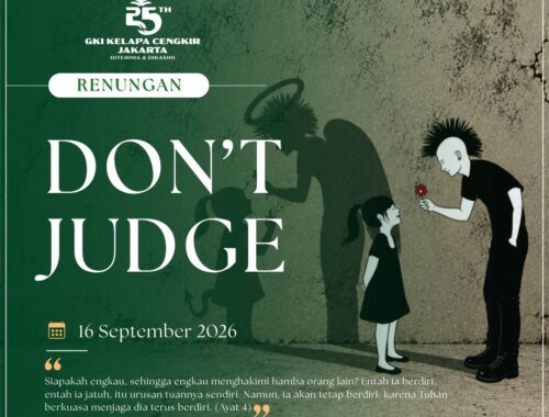 Mata Iman #2347: Don’t Judge