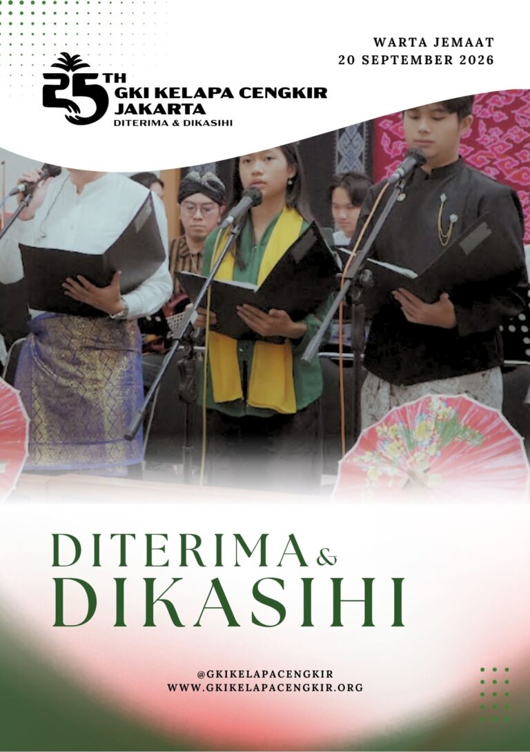 Warta Jemaat GKI Kelapa Cengkir – 20 September 2026