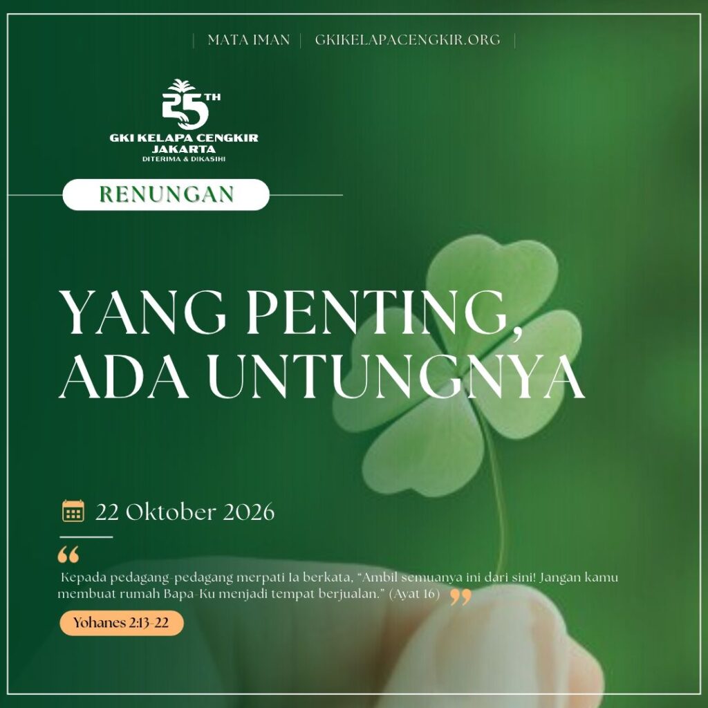 Mata Iman #2378: Yang Penting, Ada Untungnya