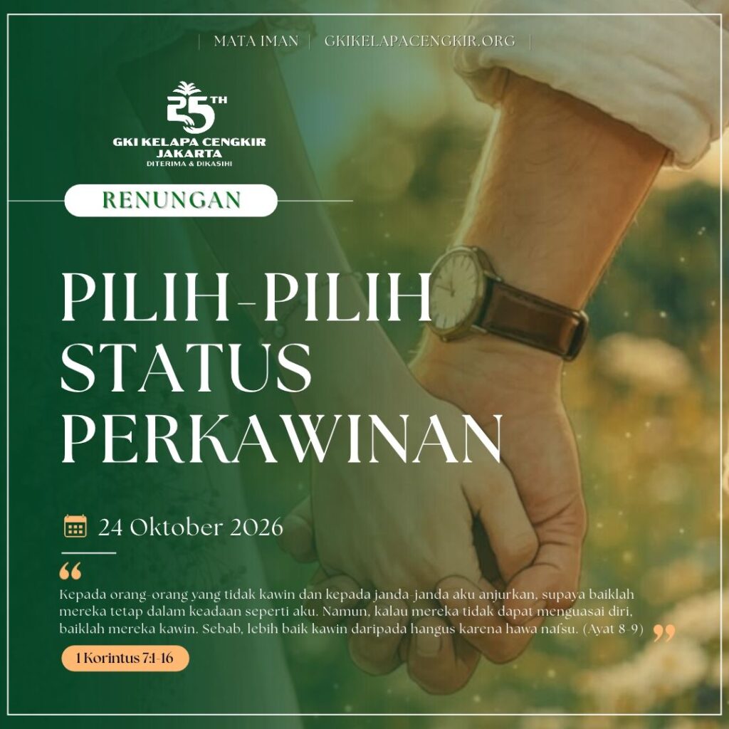Mata Iman #2380: Pilih-Pilih Status Perkawinan